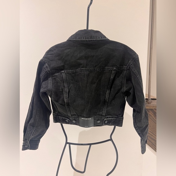 Alexander Wang Black Denim Game Jacket - Picture 5 of 9